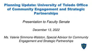 University of Toledo Office of Community Engagement and Strategic Partnerships Presentation