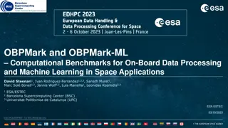 OBPMark and OBPMark-ML: Computational Benchmarks for Space Applications