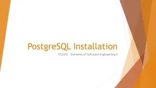 Installation and Database Management in PostgreSQL