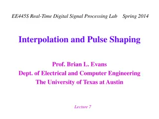 Understanding Interpolation and Pulse Shaping in Real-Time Digital Signal Processing