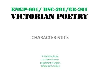 Exploring Victorian Poetry: Sensory Imagery and Social Realism