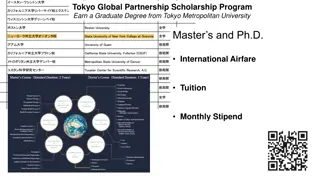 Tokyo Global Scholarship Programs at Tokyo Metropolitan University