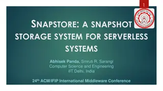 SnapStore: Snapshot Storage System for Serverless Systems