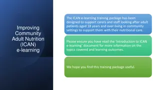 Supporting Adult Nutrition in Community Settings - ICAN E-Learning Training