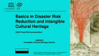 Understanding the Relationship Between Intangible Cultural Heritage and Disaster Risk Reduction