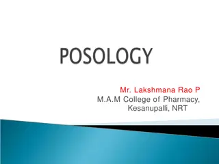 Understanding Posology in Pharmacology: Factors Affecting Drug Dosage