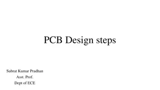 Guide to PCB Design Steps by Subrat Kumar Pradhan, Asst. Prof. Dept. of ECE