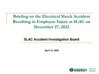 Electrical Shock Accident Investigation Report at SLAC