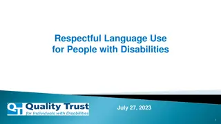 Promoting Respectful Language Use for People with Disabilities