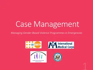 Gender-Based Violence Case Management in Emergencies: Principles and Process
