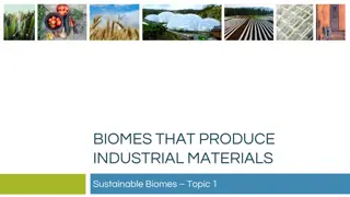 Sustainable Biomes for Industrial Materials Production