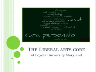 Loyola University Maryland Liberal Arts Core Overview