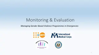 Managing Gender-Based Violence Programmes in Emergencies: Monitoring & Evaluation Essentials