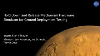 Hold Down and Release Mechanism Hardware Simulator for Ground Deployment Testing