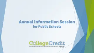 Understanding College Credit Plus Program in Ohio Public Schools