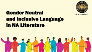 Embracing Gender-Neutral Language in NA Literature