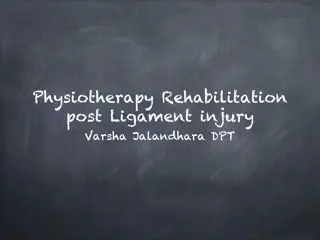 Physiotherapy Rehabilitation for Post Ligament Injury - Varsha Jalandhara, DPT