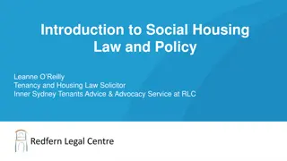 Overview of Social Housing Law and Policy in New South Wales