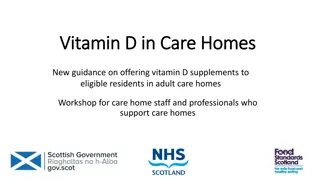 New Guidance on Vitamin D Supplements in Care Homes Workshop