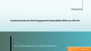 Enhancing Work Engagement Sustainability in Higher Education Institutions