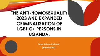 The Anti-Homosexuality Act 2023: Impact on LGBTIQ+ Rights in Uganda