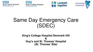 Same Day Emergency Care (SDEC) Referral Information at King's College Hospital, Denmark Hill