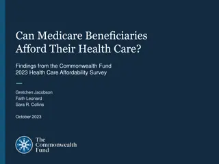 Can Medicare Beneficiaries Afford Their Health Care? Findings from Commonwealth Fund 2023