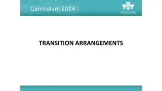 Transition Arrangements for Curriculum Change in August 2024
