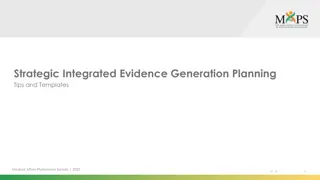 Strategic Integrated Evidence Generation Planning Tips