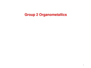 Organometallic Compounds of Group 2 Elements