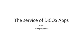 DiCOS Apps Overview and Data Management Guide