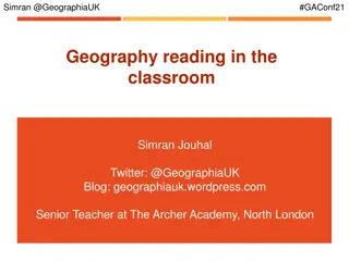 Enhancing Geography Education Through Reading: A Teacher's Perspective at #GAConf21