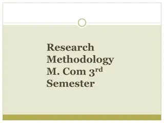 Research Methodology in M.Com 3rd Semester
