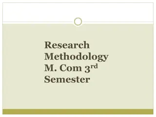 Understanding Research Methodology in M.Com 3rd Semester