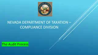 Nevada Department of Taxation Compliance Division Audit Process Overview