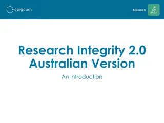 Research Integrity 2.0 Australian Version: A Comprehensive Training Programme