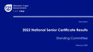 Overview of 2022 National Senior Certificate Examinations