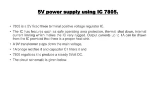 Designing a 5V DC Power Supply Using IC 7805: Step-by-Step Guide