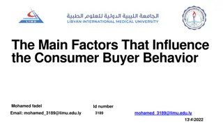 The Main Factors That Influence the Consumer Buyer Behavior