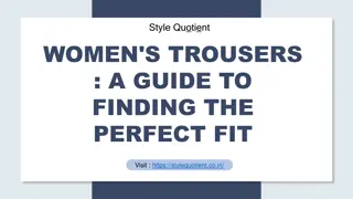 Womens Trousers A Guide to Finding the Perfect Fit