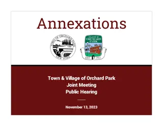 Joint Meeting Public Hearing: Annexations in Orchard Park