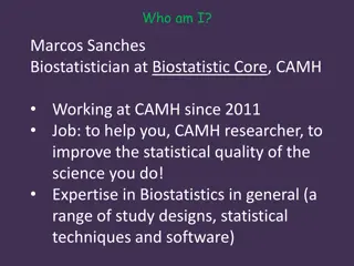 Biostatistician Expert Offering Statistical Support and Training at CAMH