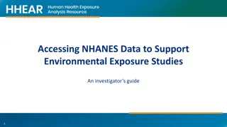 Understanding NHANES Data for Environmental Exposure Studies
