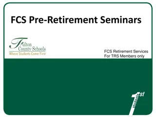 FCS Pre-Retirement Seminars for TRS Members