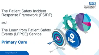Enhancing Patient Safety in Primary Care: PSIRF and LFPSE Overview