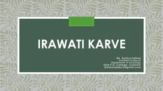 Iravati Karve - Renowned Anthropologist and Sociologist