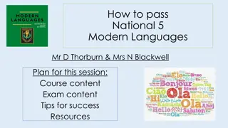 Mastering National 5 Modern Languages Exam Tips & Resources