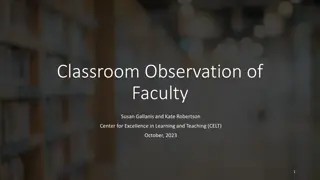 Teaching Observation Process and Best Practices