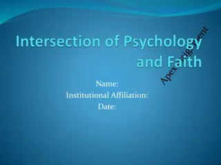 The Intersection of Faith and Psychology: Exploring Complexities and Challenges