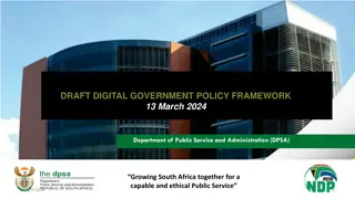 Draft Digital Government Policy Framework - Overview and Impact Assessment